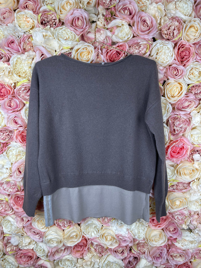 Fabiana Filippi Sweater Taupe Sz. XS