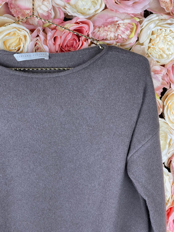Fabiana Filippi Sweater Taupe Sz. XS