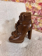 Bally Winter Boot with Heel Cognac
