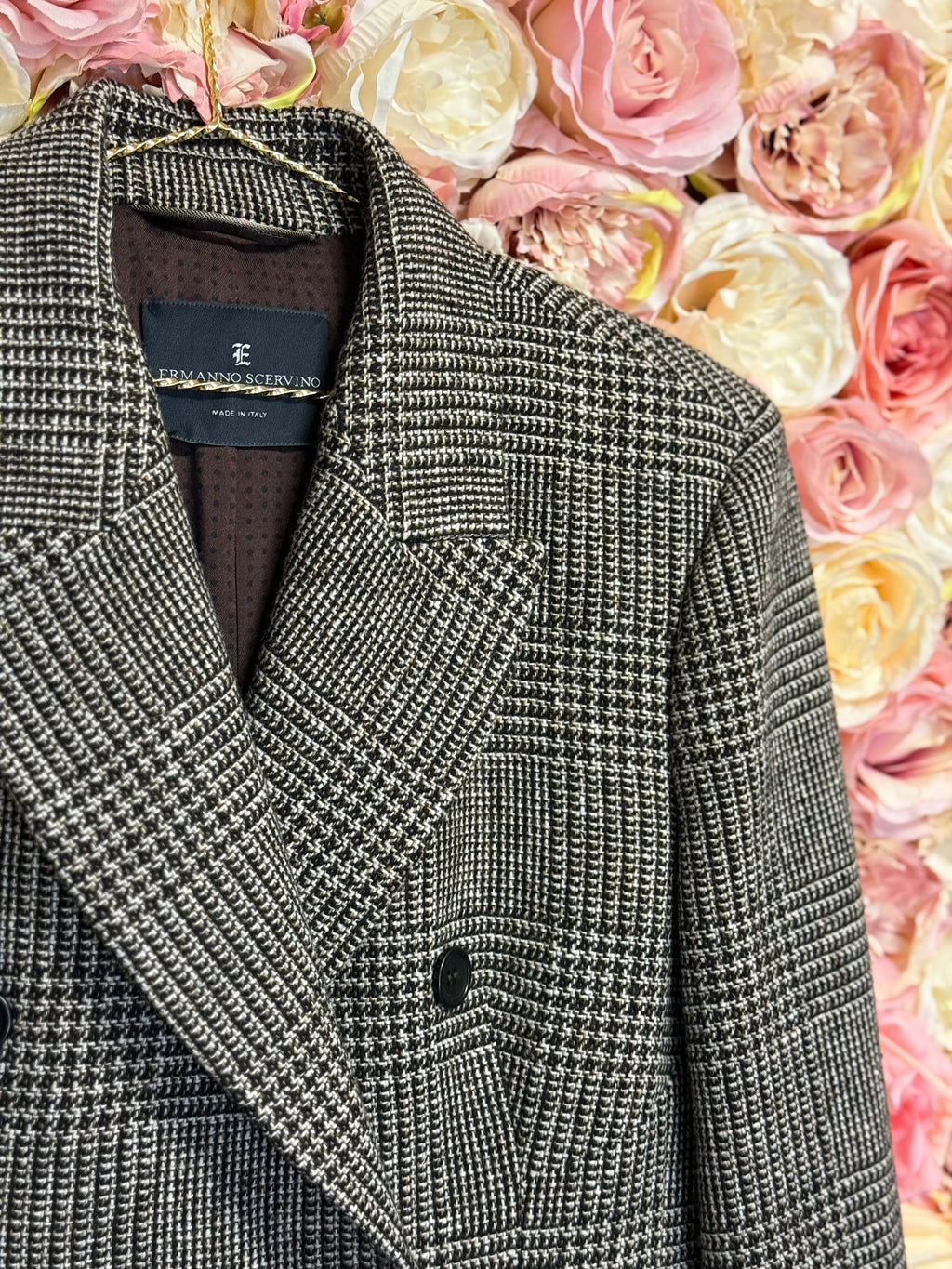 Ermanno Scervino Check Blazer Brown Multi