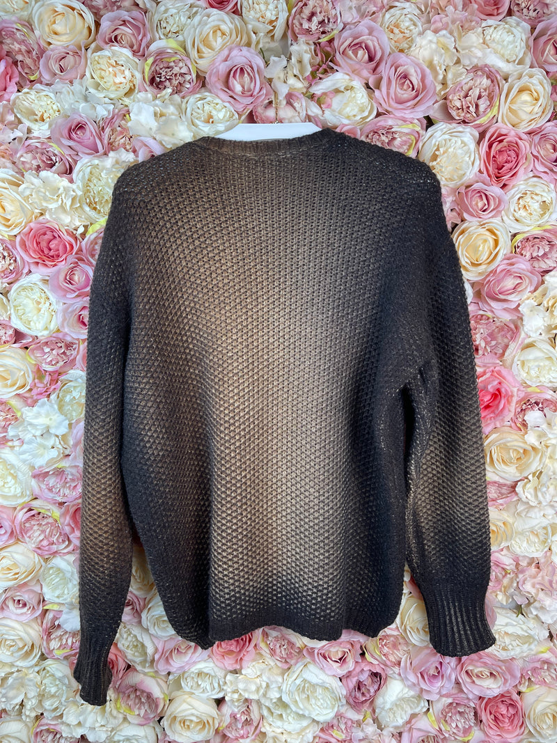 Avant Toi Merino Wool Cashmere Sweater Brown Sz. L