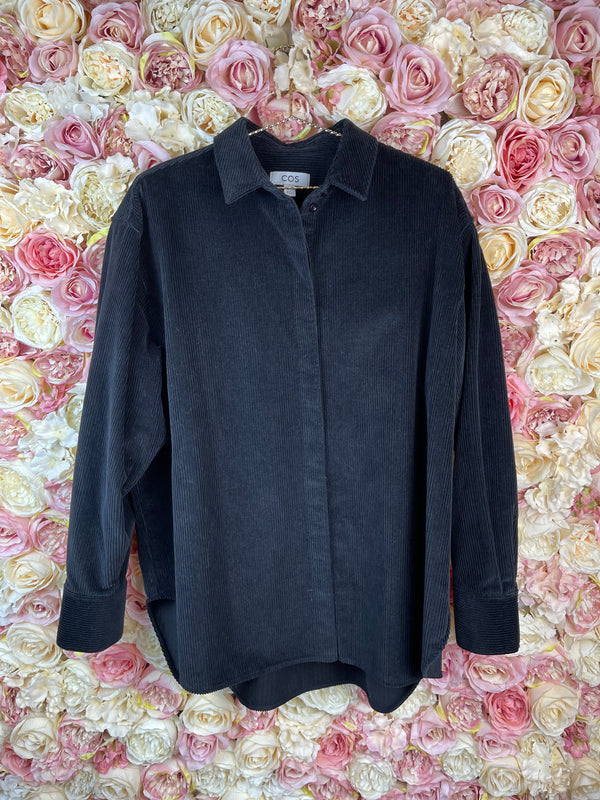 Cos Cord Blouse Black Sz. 40 DE