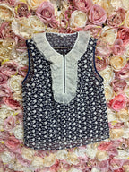 Manoush Skirt & Top Set Blue White