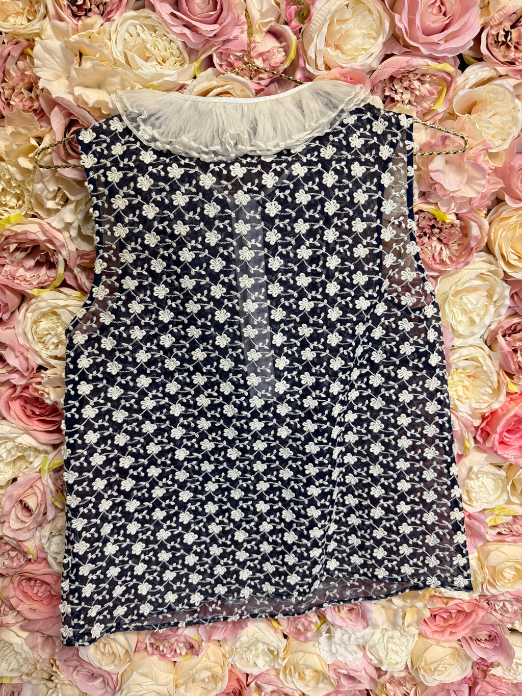 Manoush Skirt & Top Set Blue White