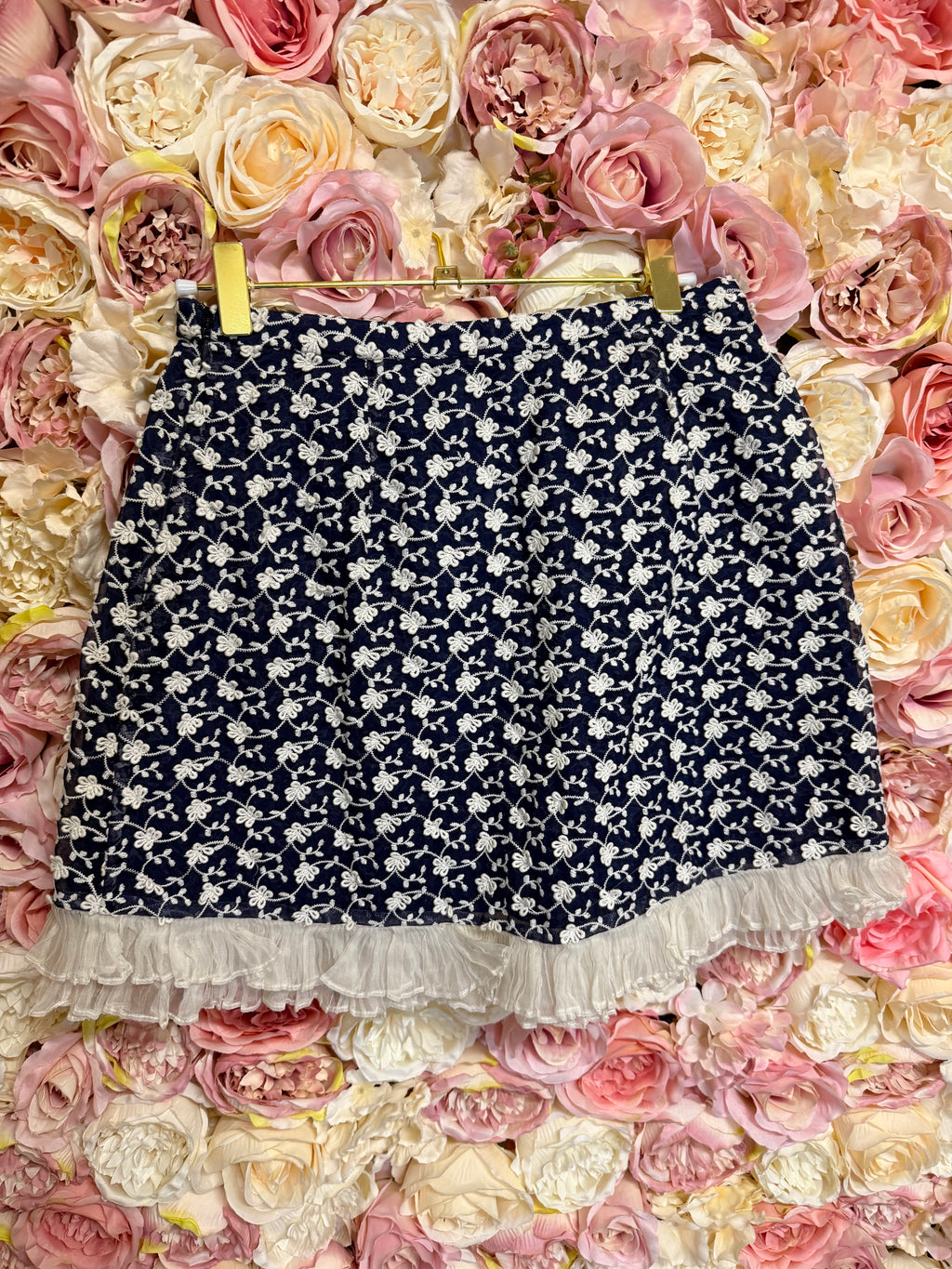 Manoush Skirt & Top Set Blue White