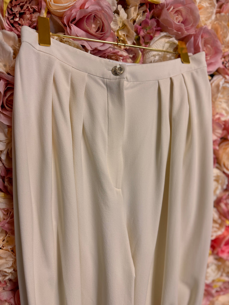 Chanel Silk Pants White Cruise 21/22