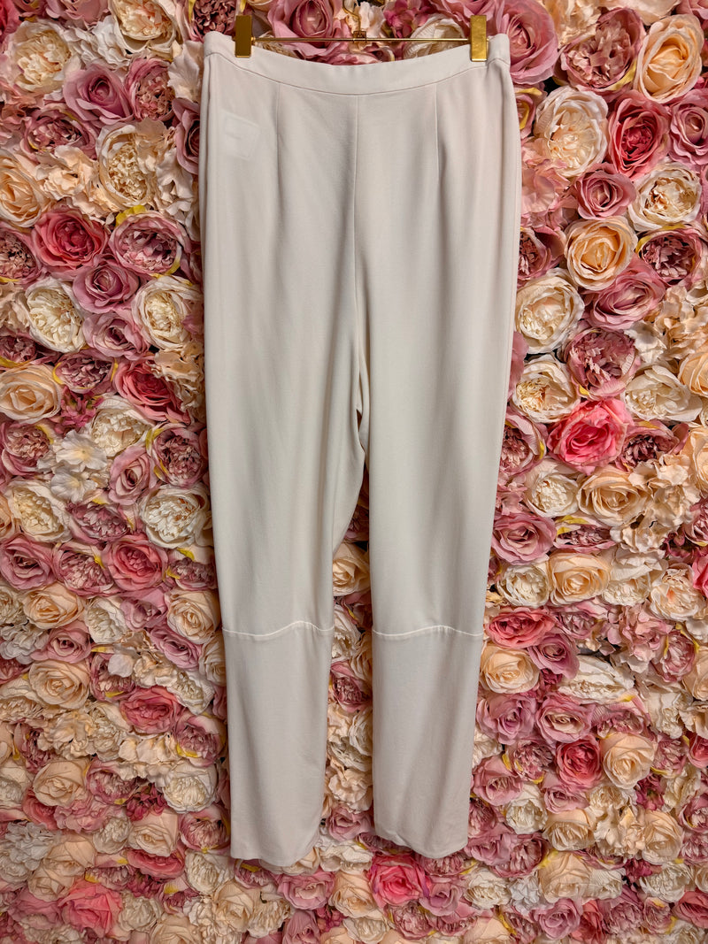 Chanel Silk Pants White Cruise 21/22