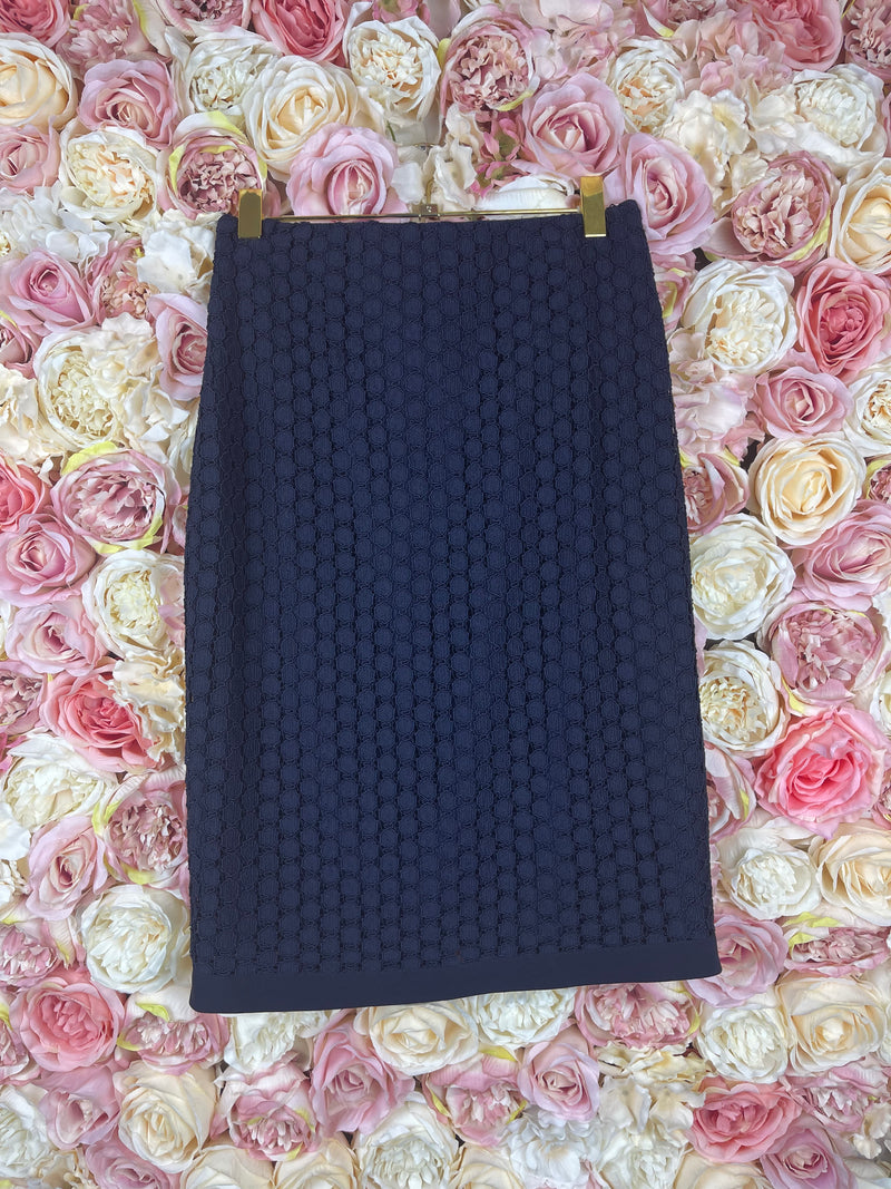 Riani Pencil Skirt Dark Blue Sz. 34 DE