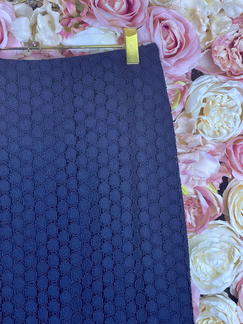 Riani Pencil Skirt Dark Blue Sz. 34 DE