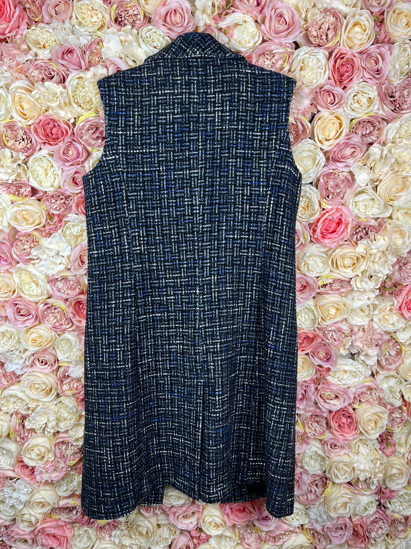 Chanel 22A Tweed Vest Blue Multi Sz. 40 DE