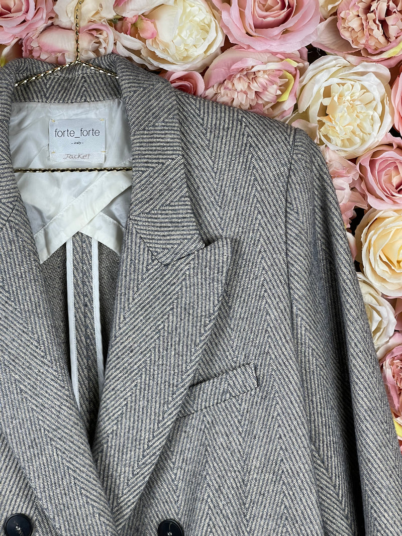 forte_forte Blazer Grey Sz. 38 DE