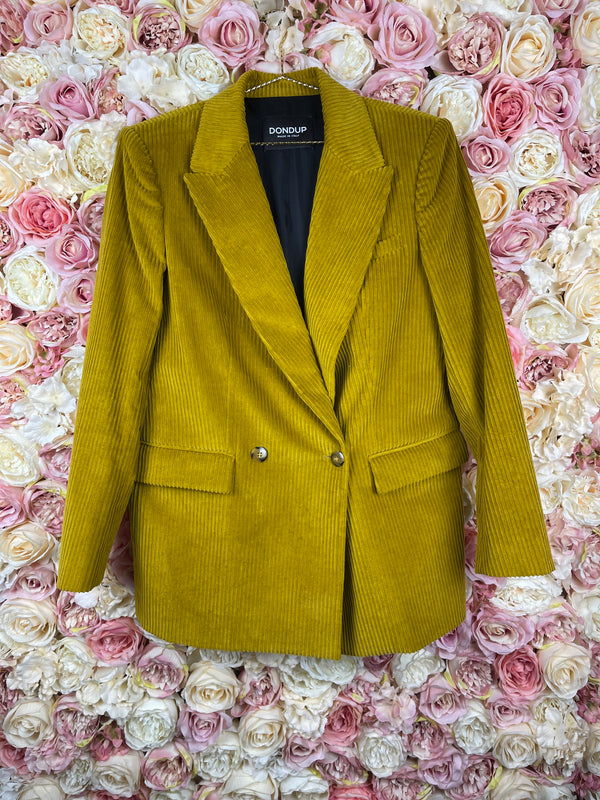 Dondup Cord Blazer Green Sz. 40 DE