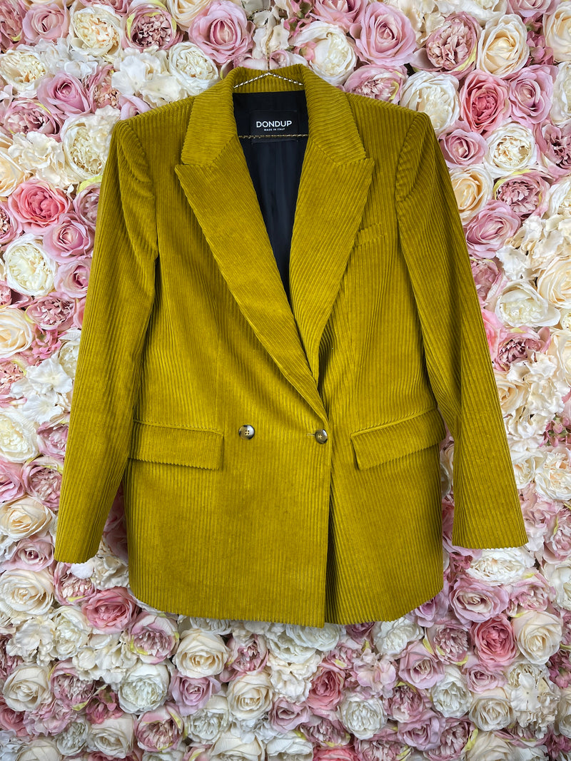 Dondup Cord Blazer Green Sz. 40 DE