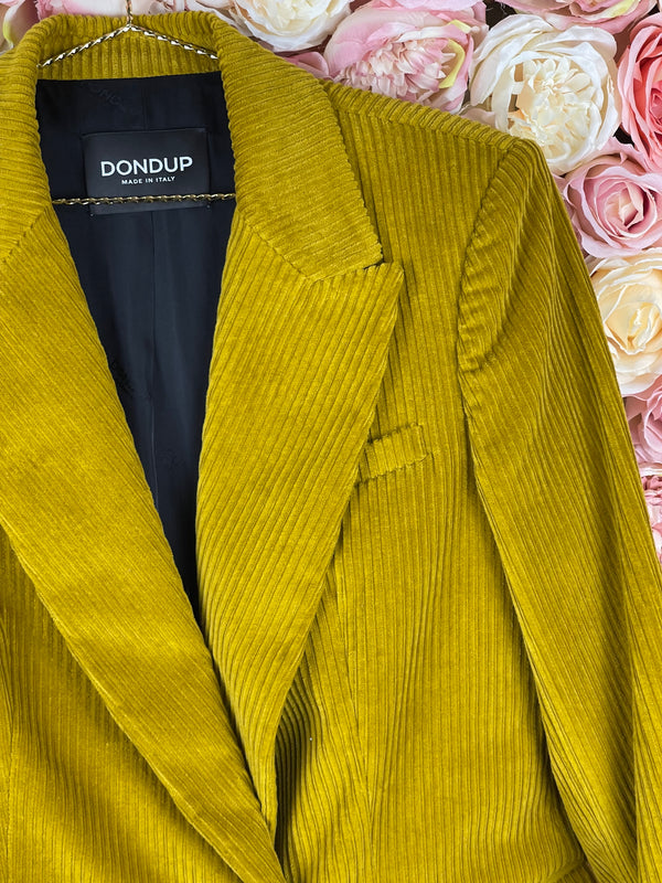 Dondup Cord Blazer Green Sz. 40 DE