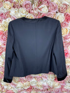 Chanel 2022 U-Neck Jacket Black Sz. 40 DE