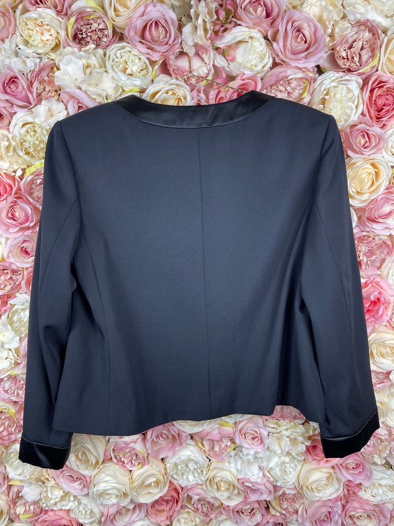 Chanel 2022 U-Neck Jacket Black Sz. 40 DE