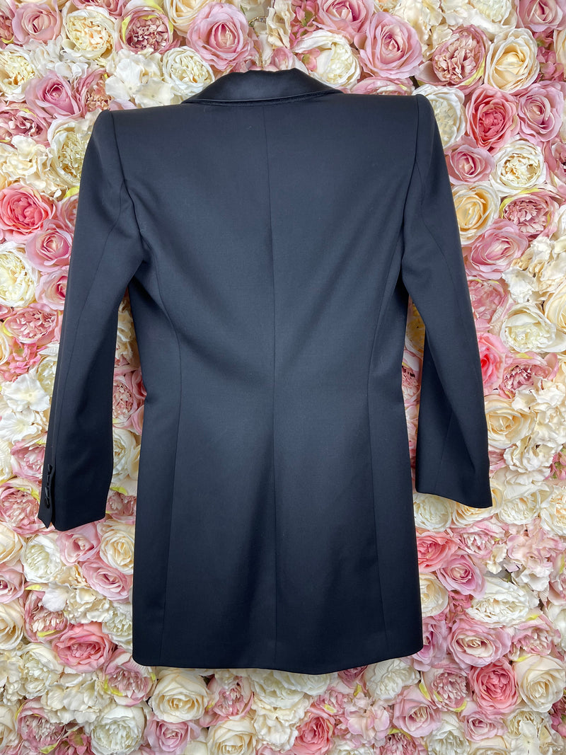 Saint Laurent Dress with Bow Black Sz. 34 DE