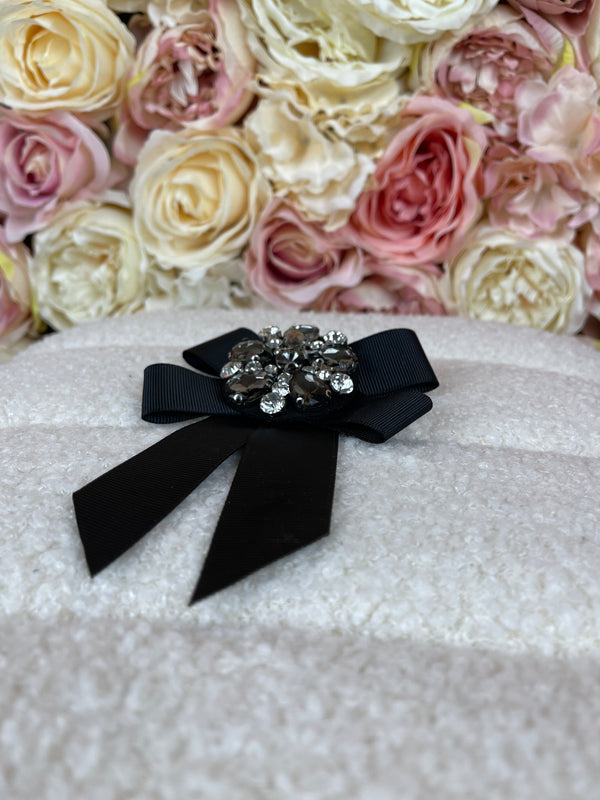 No Name Brooch Black Silver