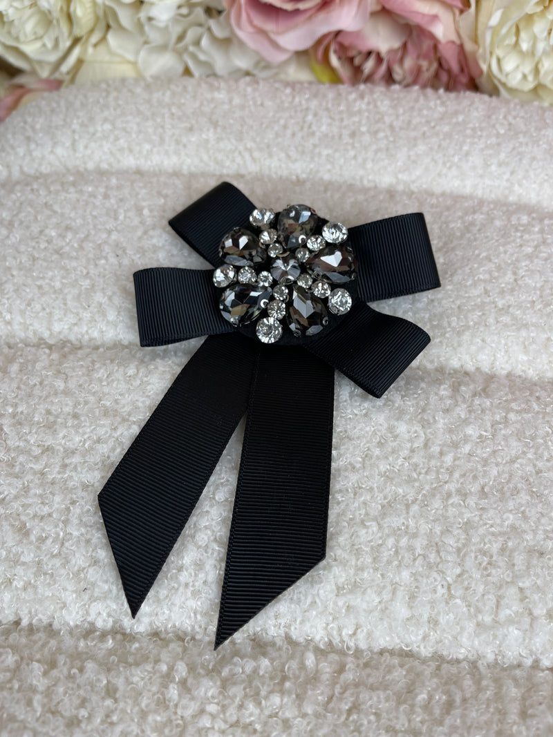 No Name Brooch Black Silver