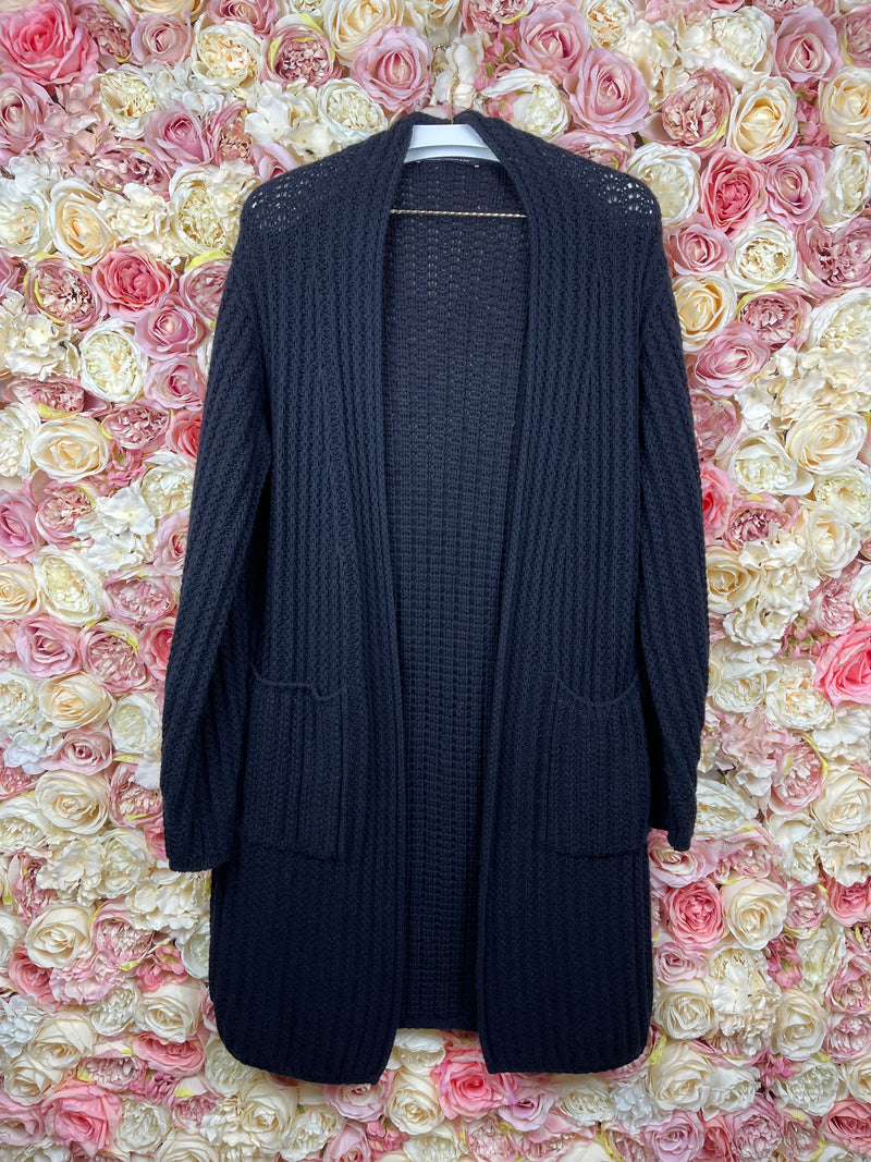 Iris von Arnim Cashmere Knit Cardigan Black Sz. XS