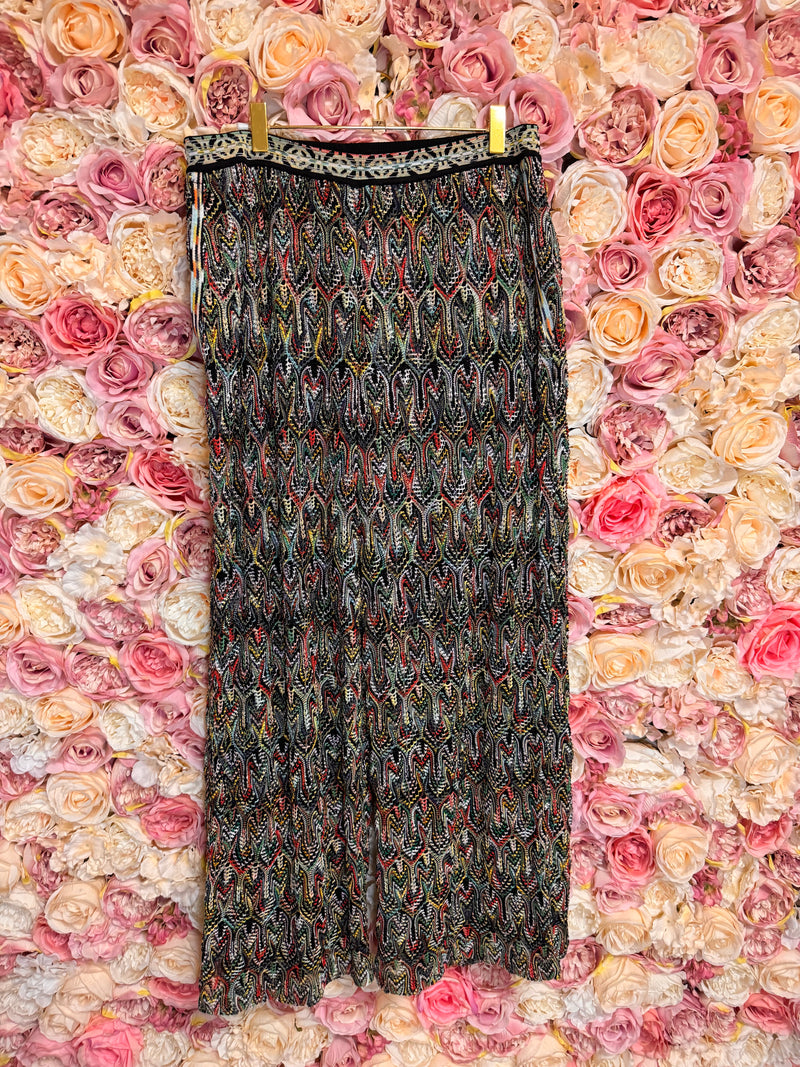 Missoni Knit Pants Black Multi