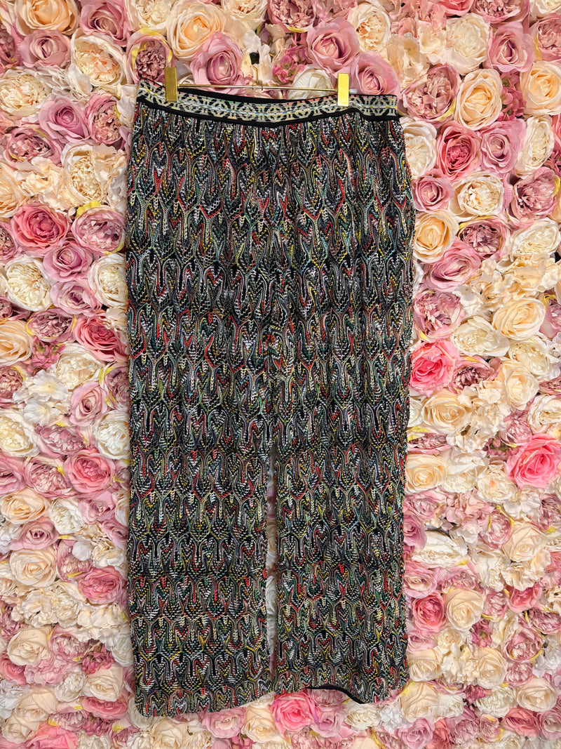 Missoni Knit Pants Black Multi