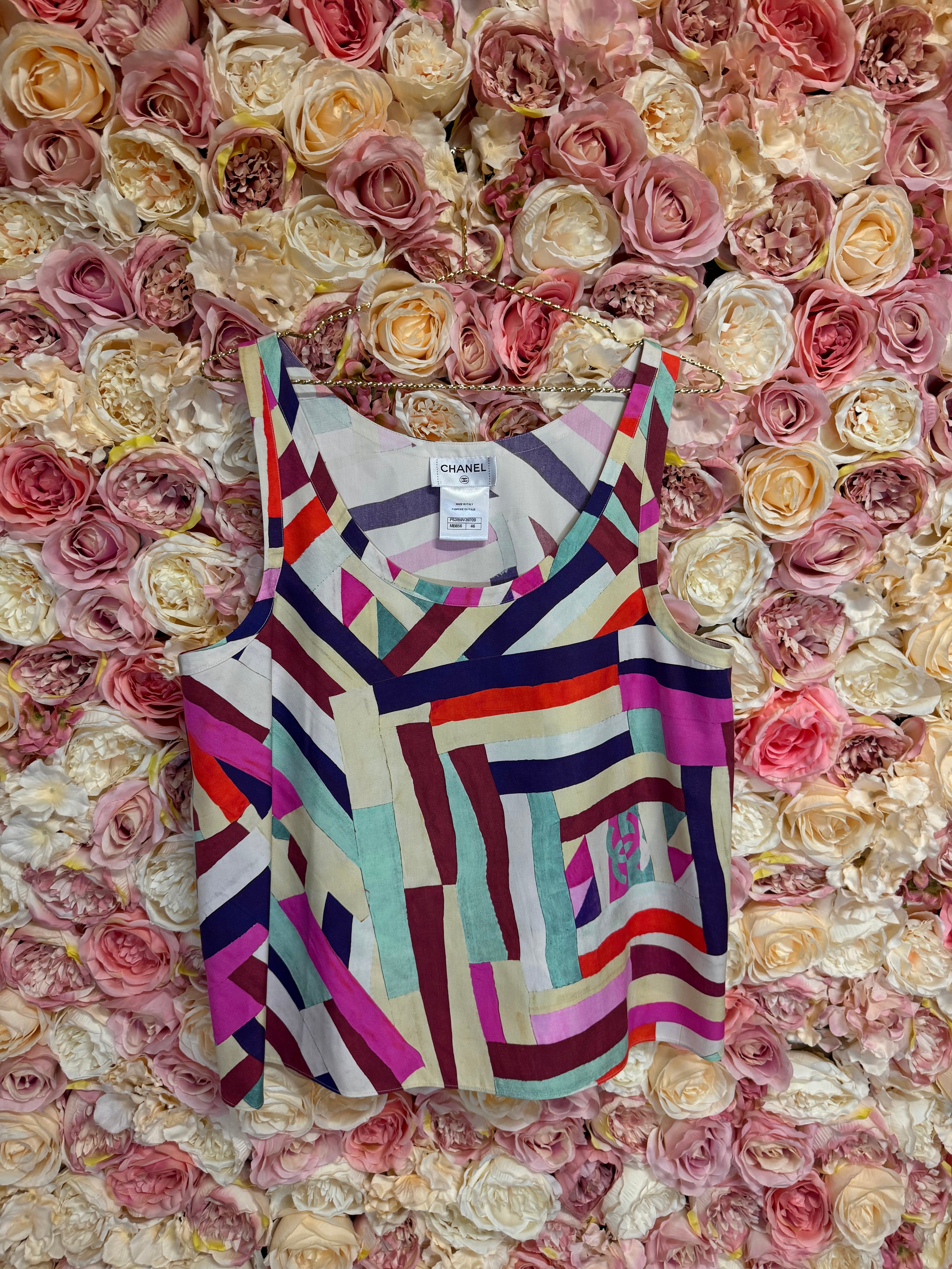 Chanel Silk Top Multicolor