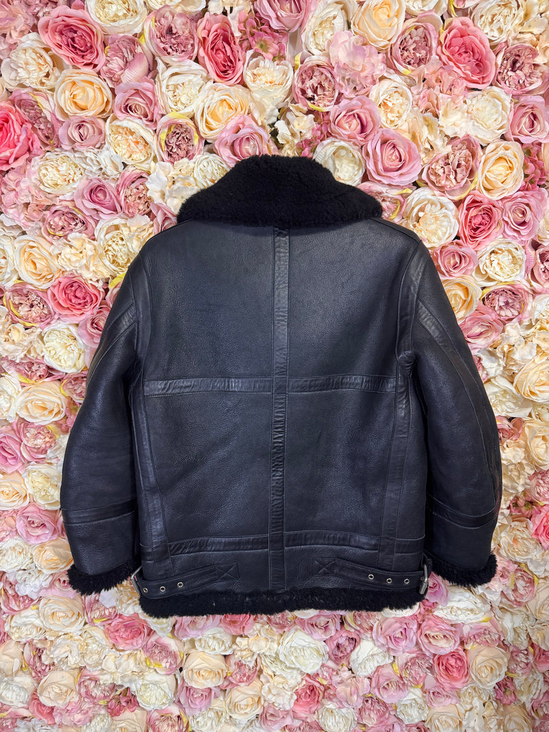 Acne Studios Lambskin Leather Jacket Black