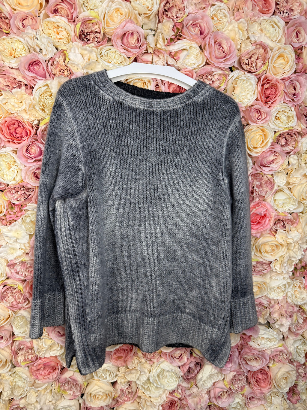 Avant Toi Cashmere Mix Sweater Grey Sz. XS