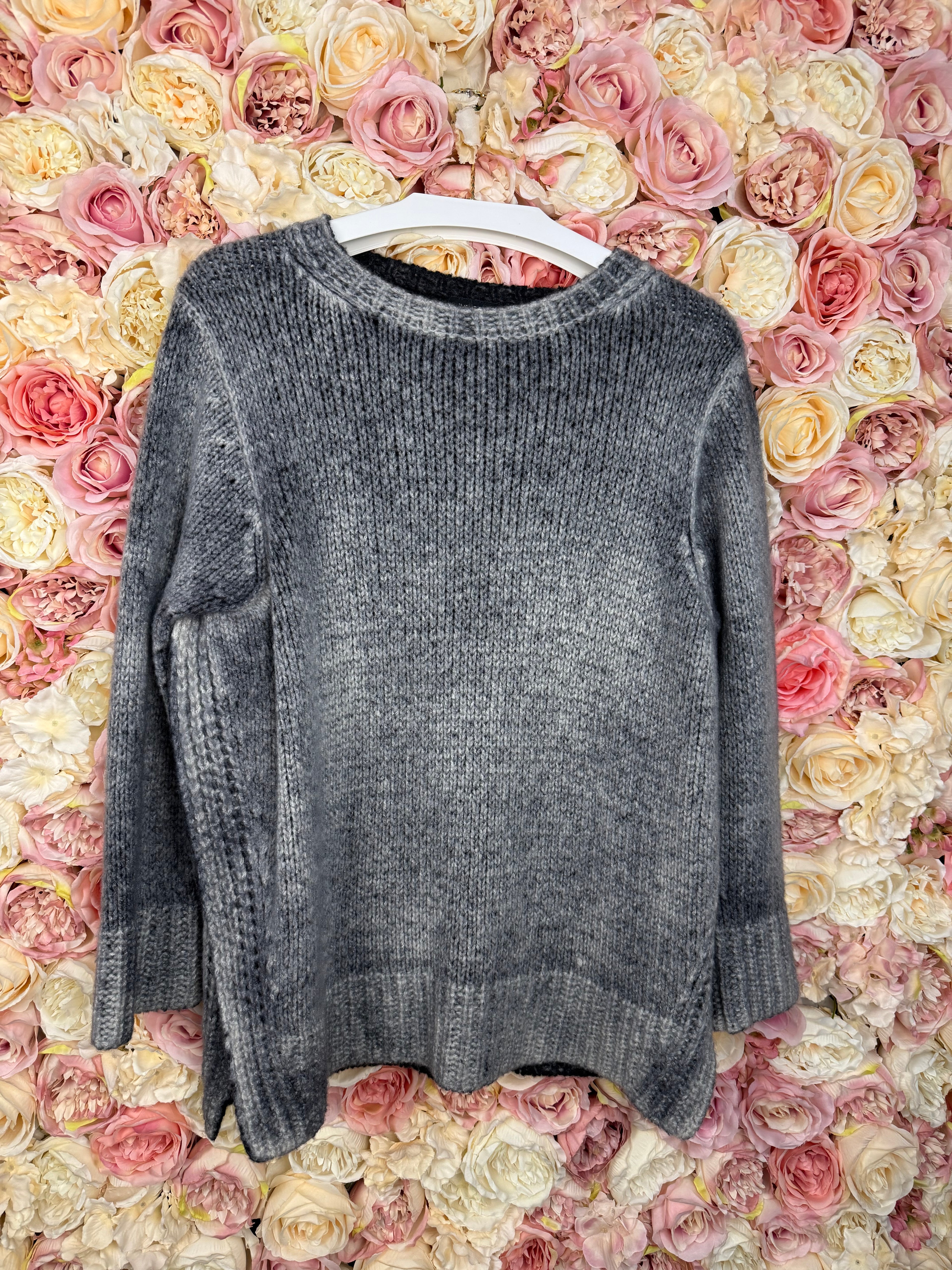 Avant Toi Cashmere Mix Sweater Grey Sz. XS