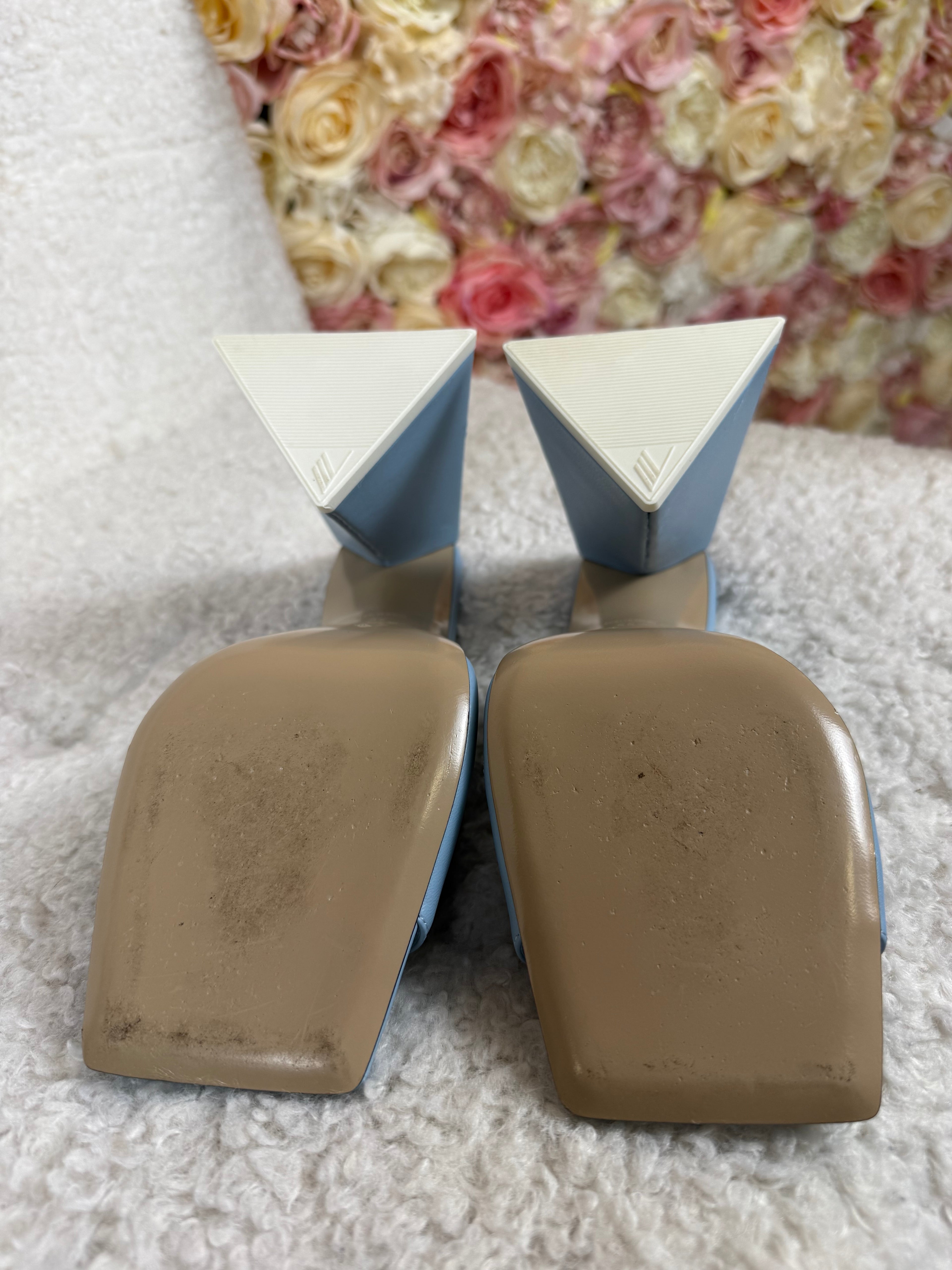 The Attico Devon Heels Light Blue Sz. 38 EU