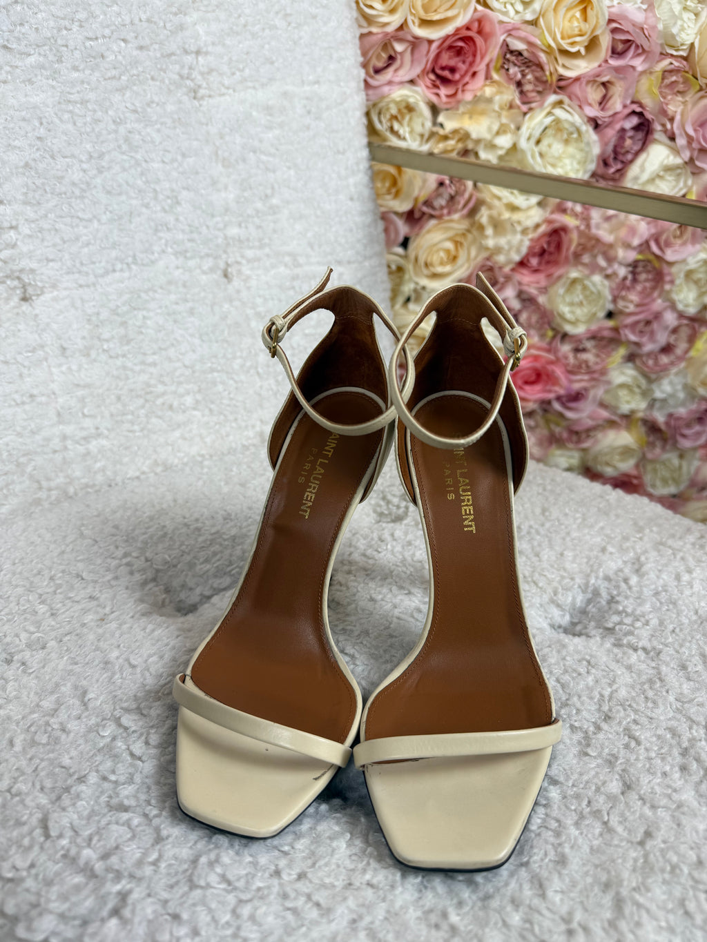 Saint Laurent Opyum Heels Beige Sz. 37.5 EU