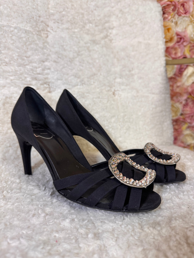 Roger Vivier Heels Black with Silver