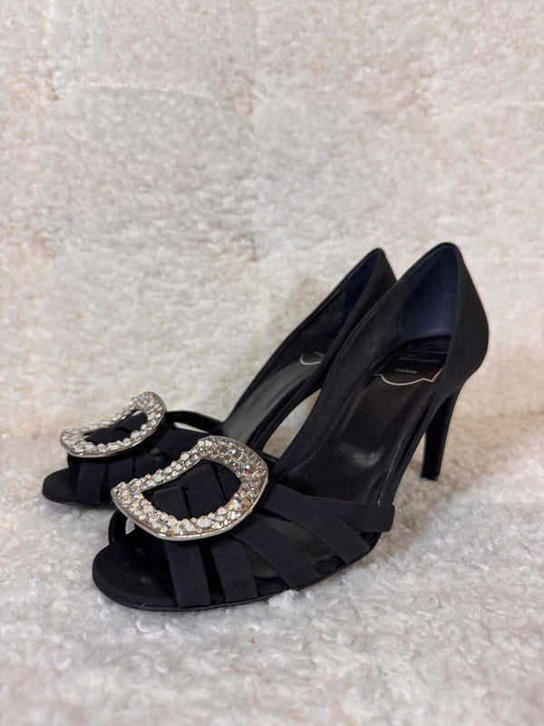 Roger Vivier Heels Black with Silver