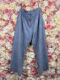 Iris von Arnim Leather Pants Grey & Taupe Sz. 42 DE