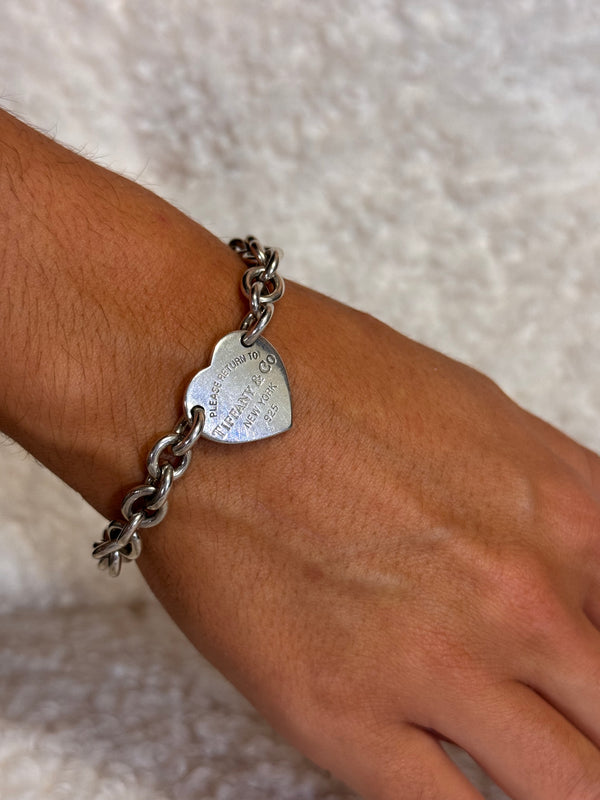 Tiffany & Co. Bracelet Silver with Big Heart