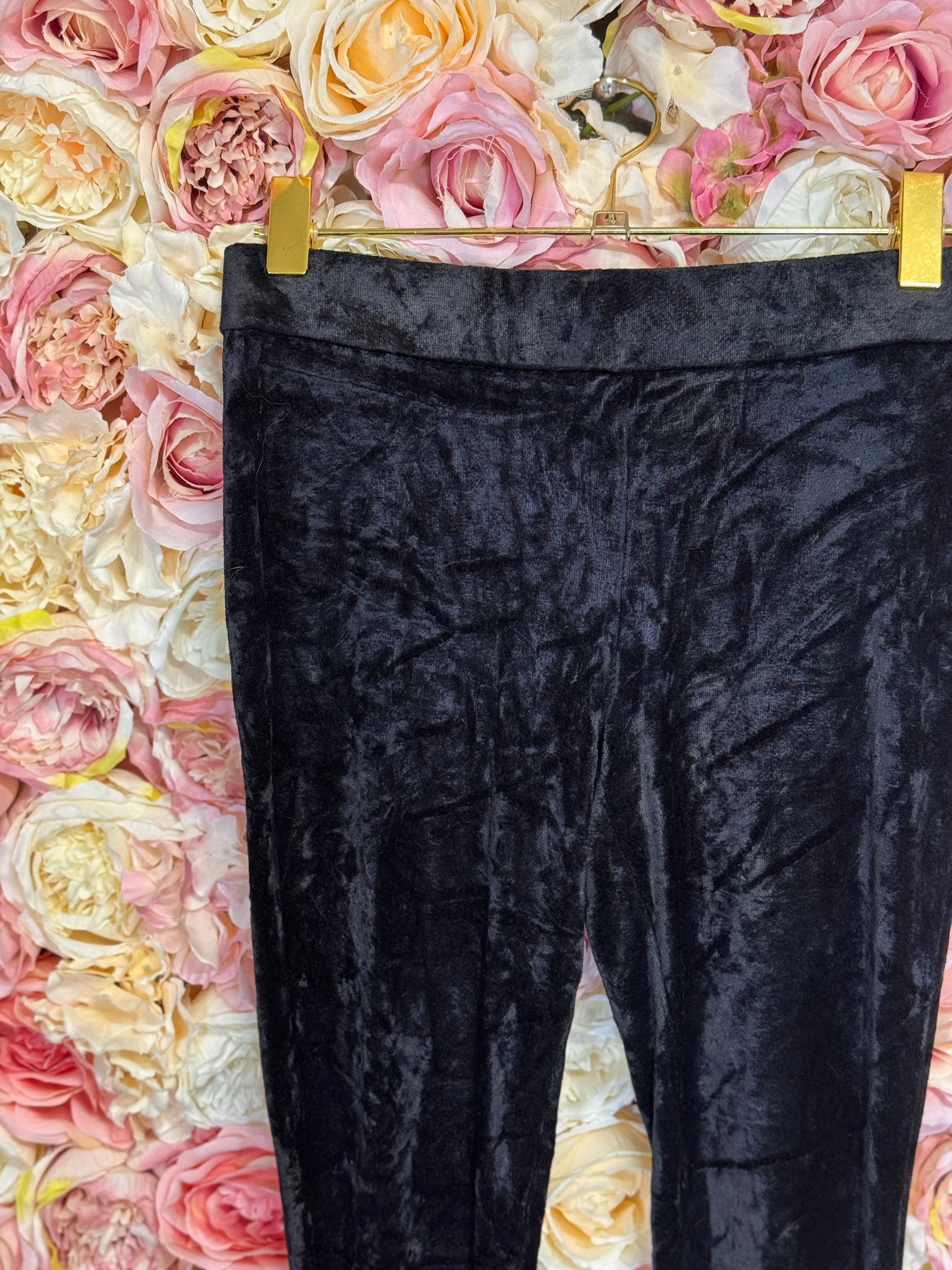 Theory Velvet Leggings Black