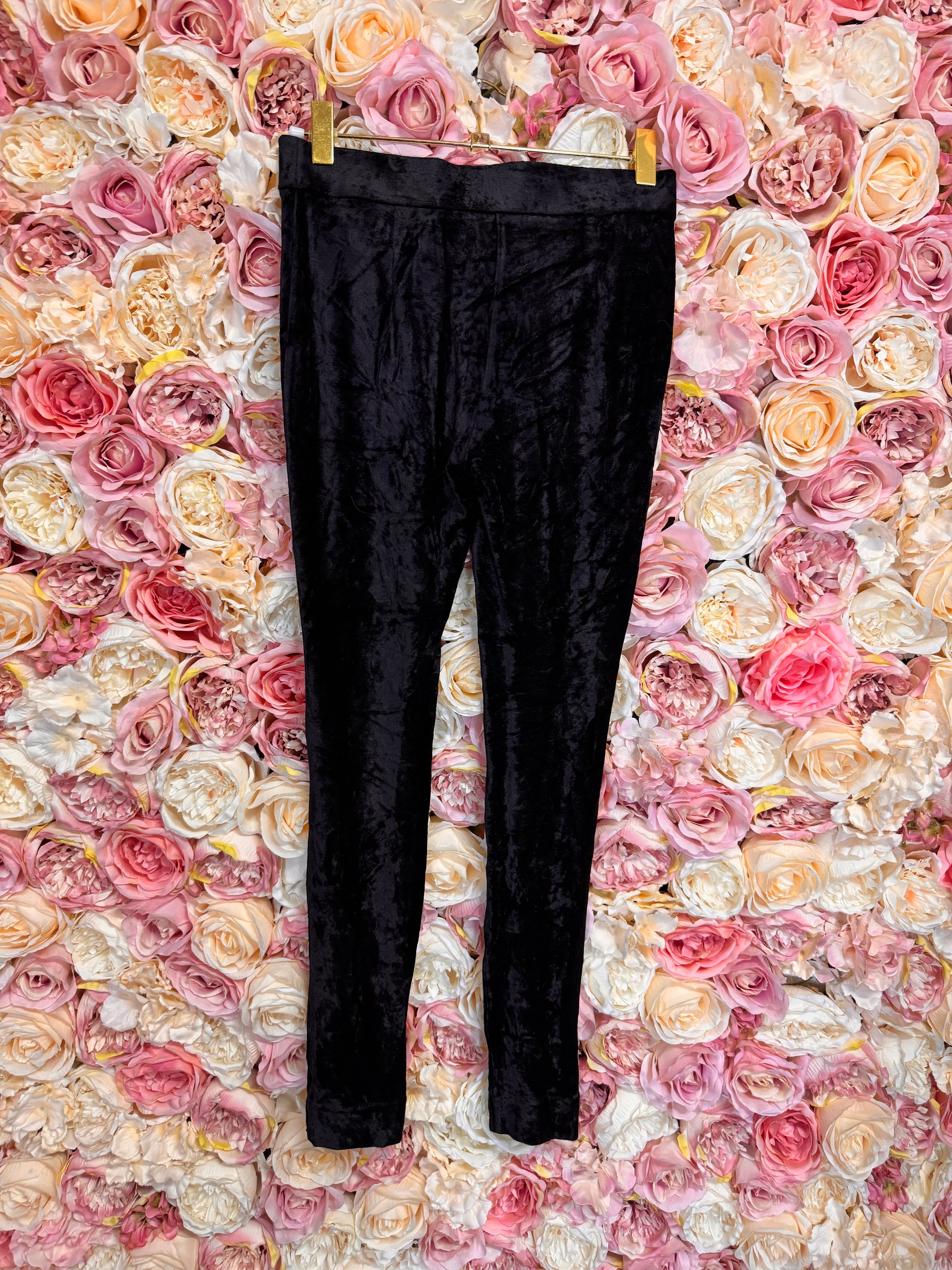 Theory Velvet Leggings Black