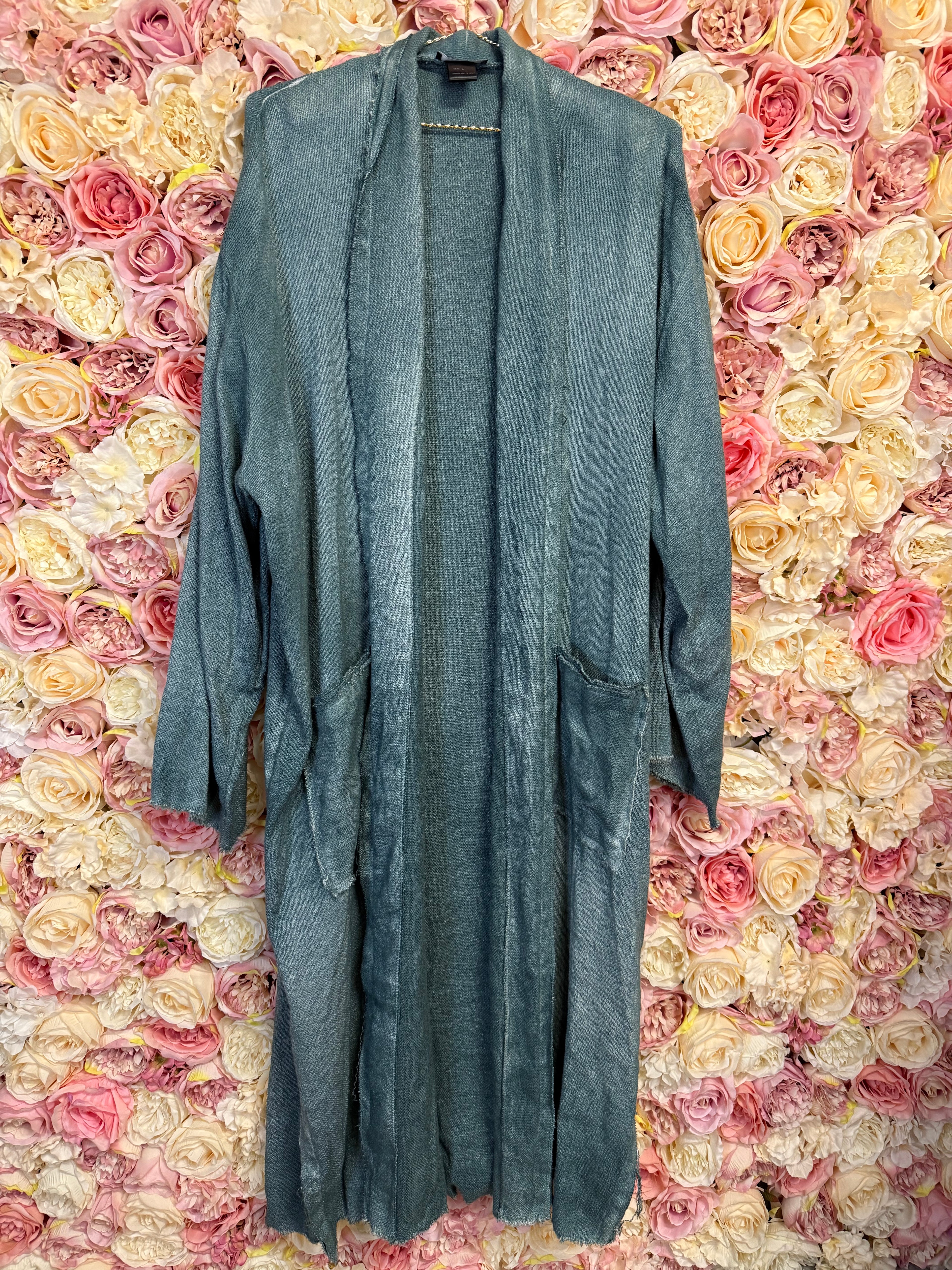 Avant Toi Cotton Linen Mix Petrol Sz. L