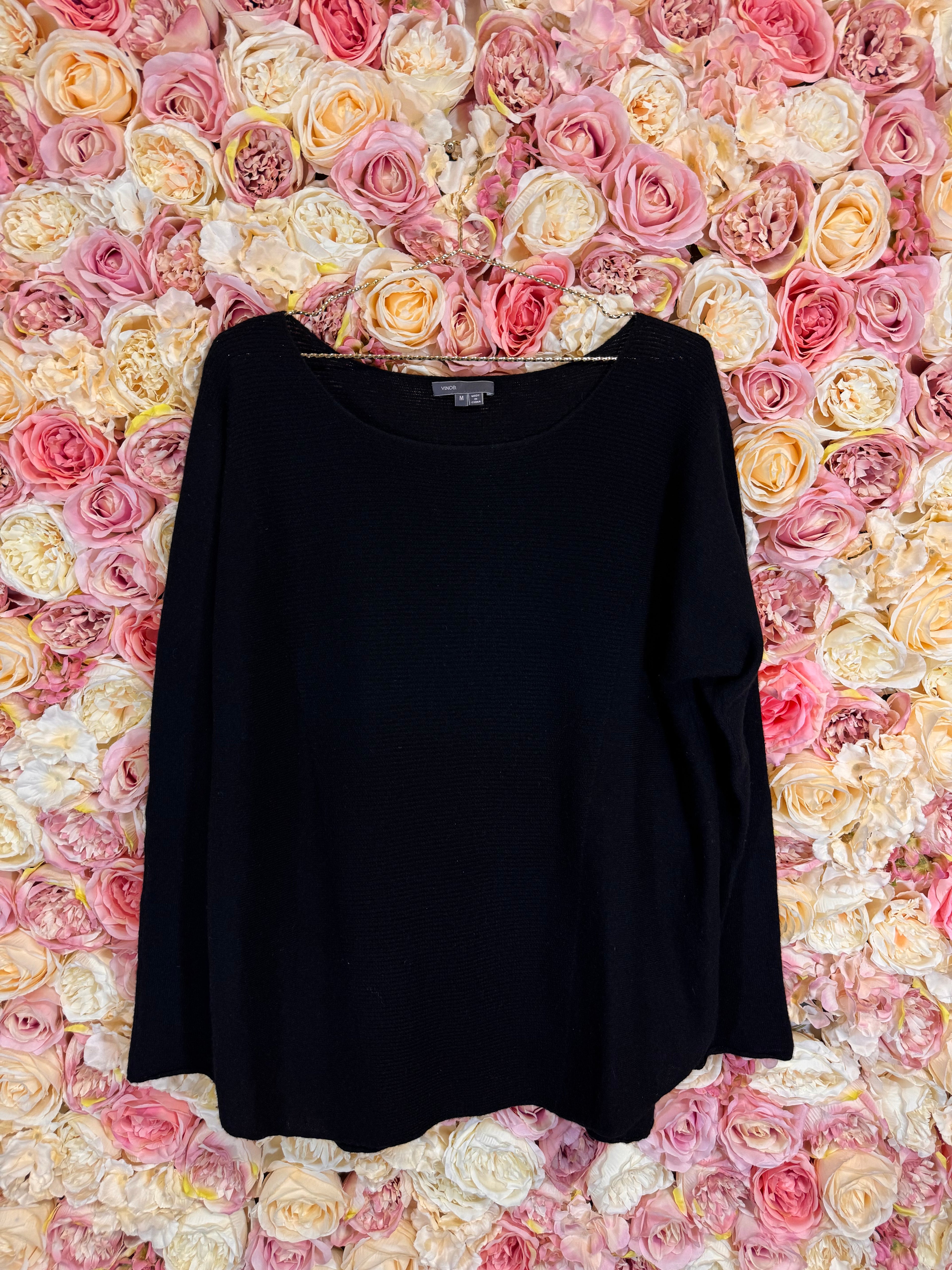 Vince Cashmere Knit Sweater Black