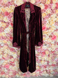 Etro Velvet Coat Bordeaux