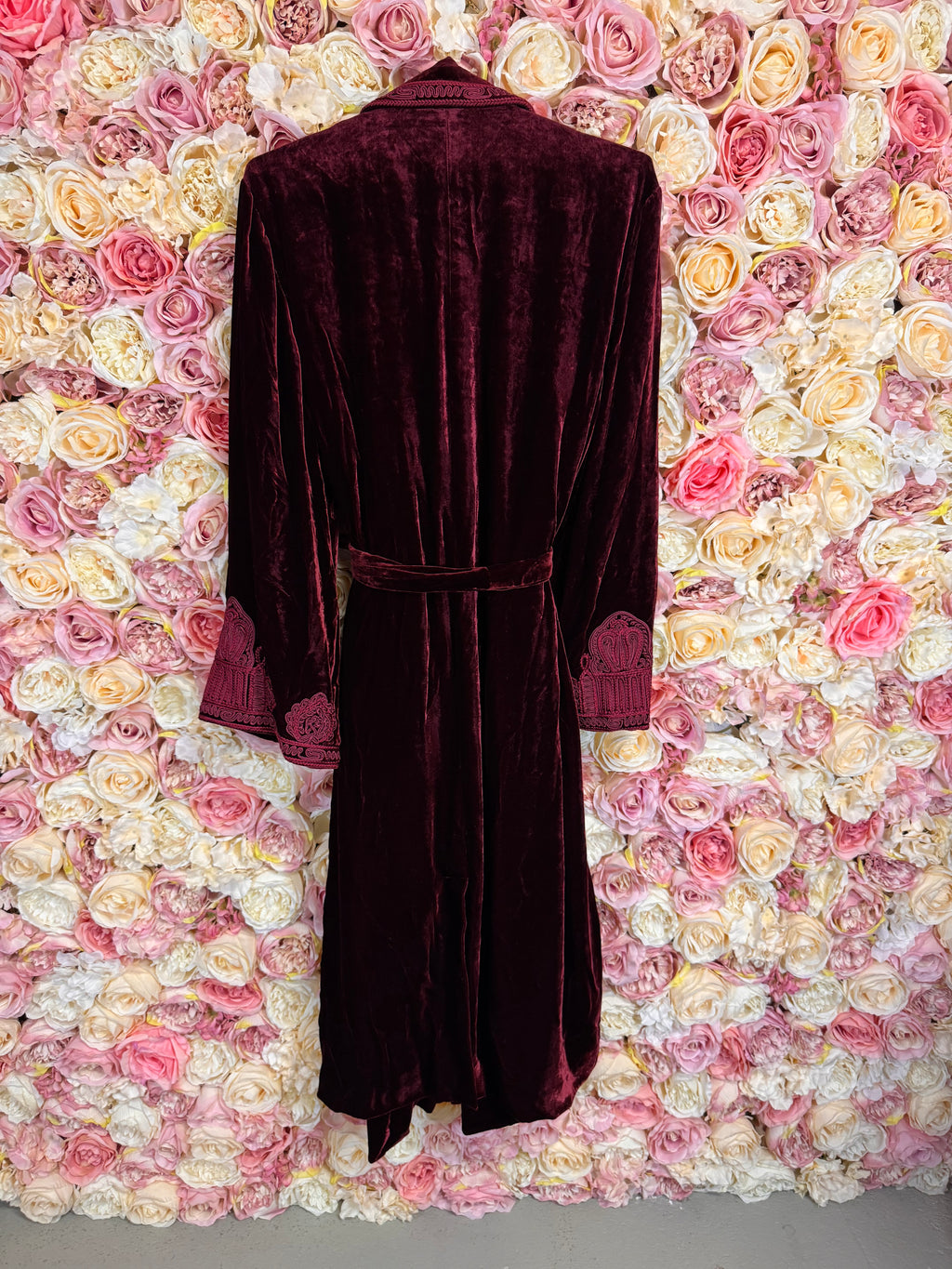 Etro Velvet Coat Bordeaux