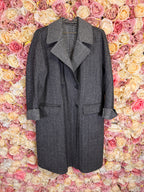 Ermanno Scervino Coat Black White