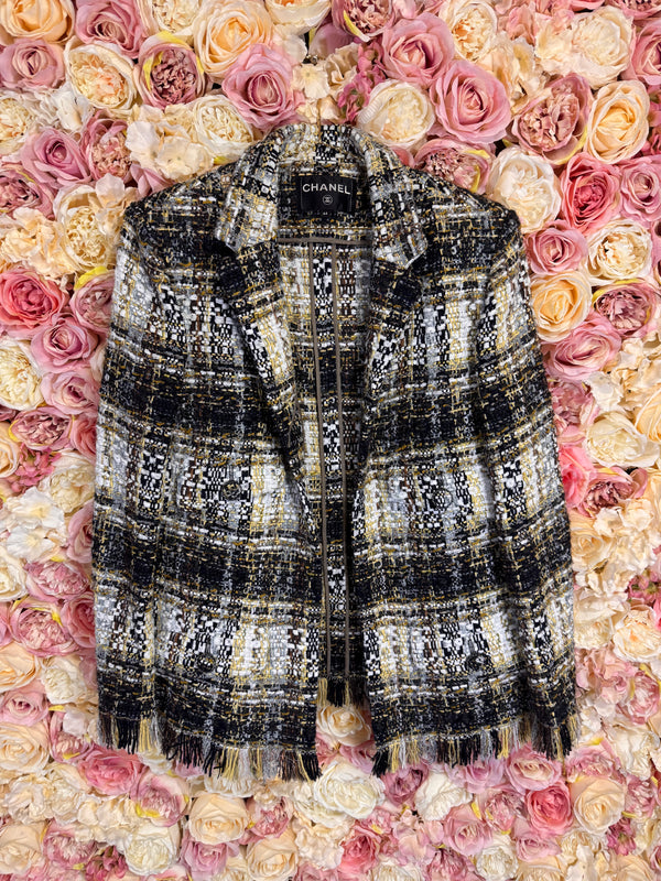 Chanel Tweed Blouson Blazer 19K Collection Multi