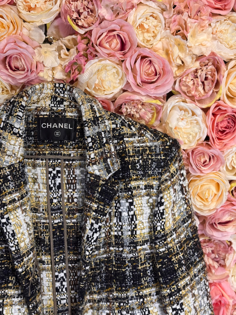 Chanel Tweed Blouson Blazer 19K Collection Multi