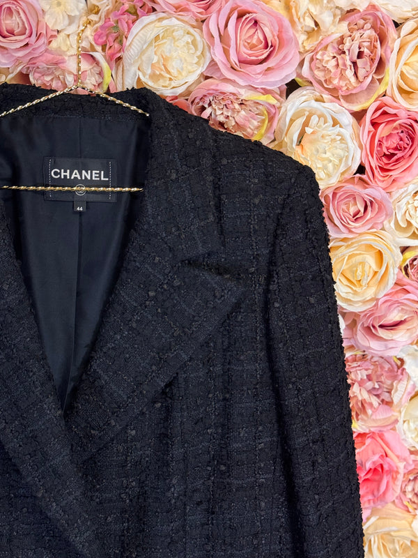 Chanel Tweed Blazer 22C Collection Black