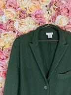 Liapull Cashmere Wool Blazer Green &amp; Blue