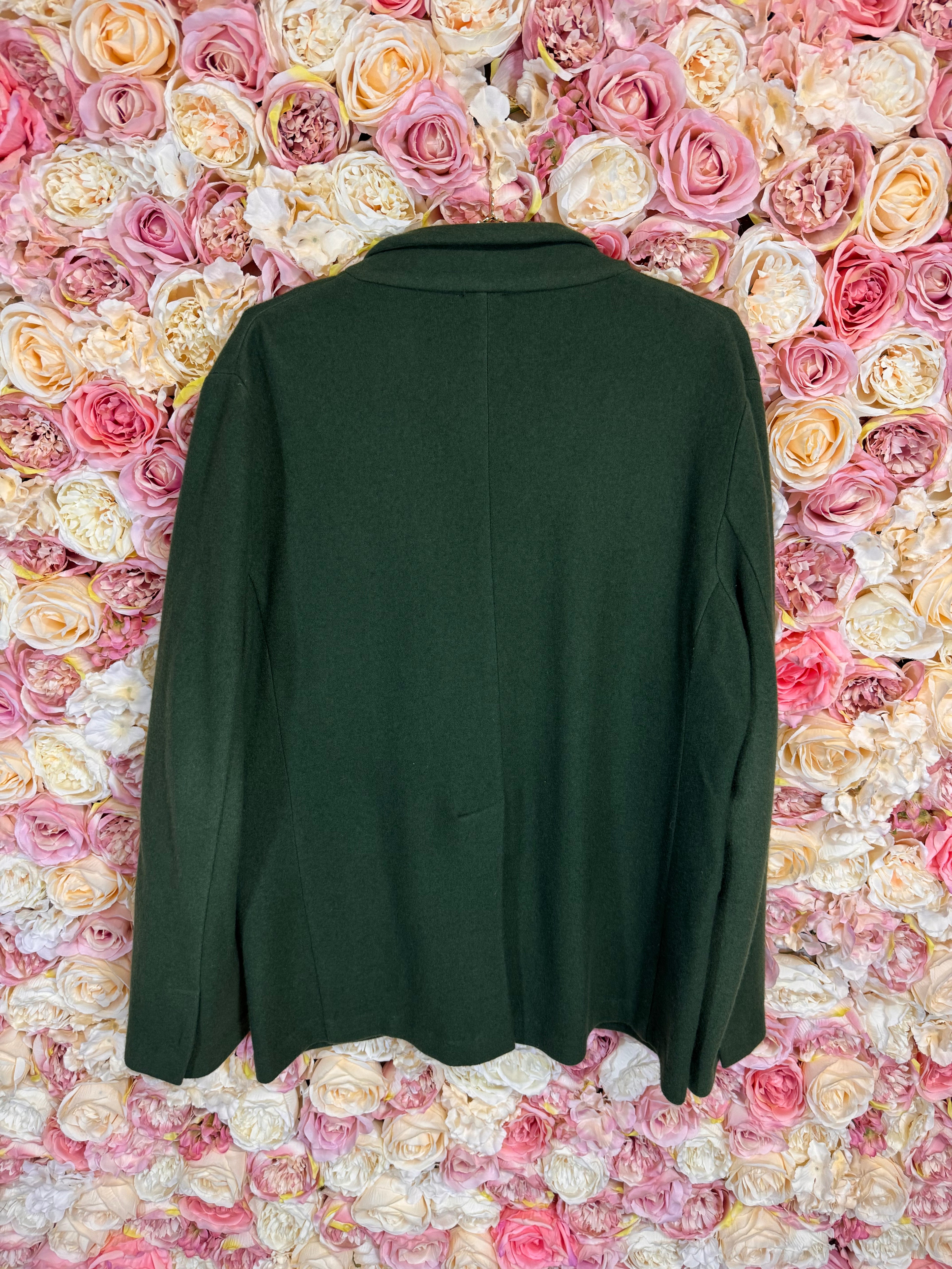 Liapull Cashmere Wool Blazer Green &amp; Blue