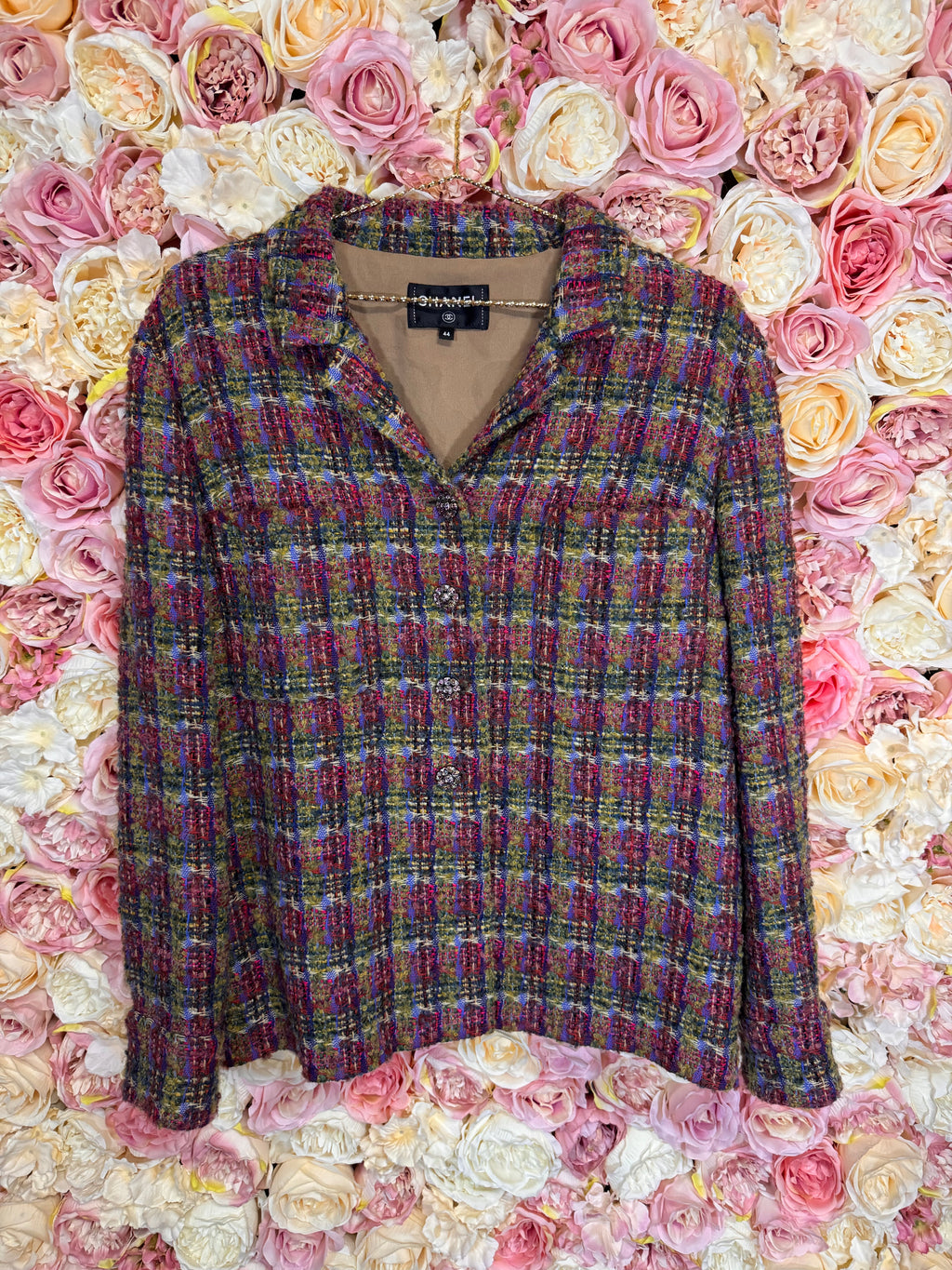 Chanel Tweed Shirt Jacket 2022 Multicolor