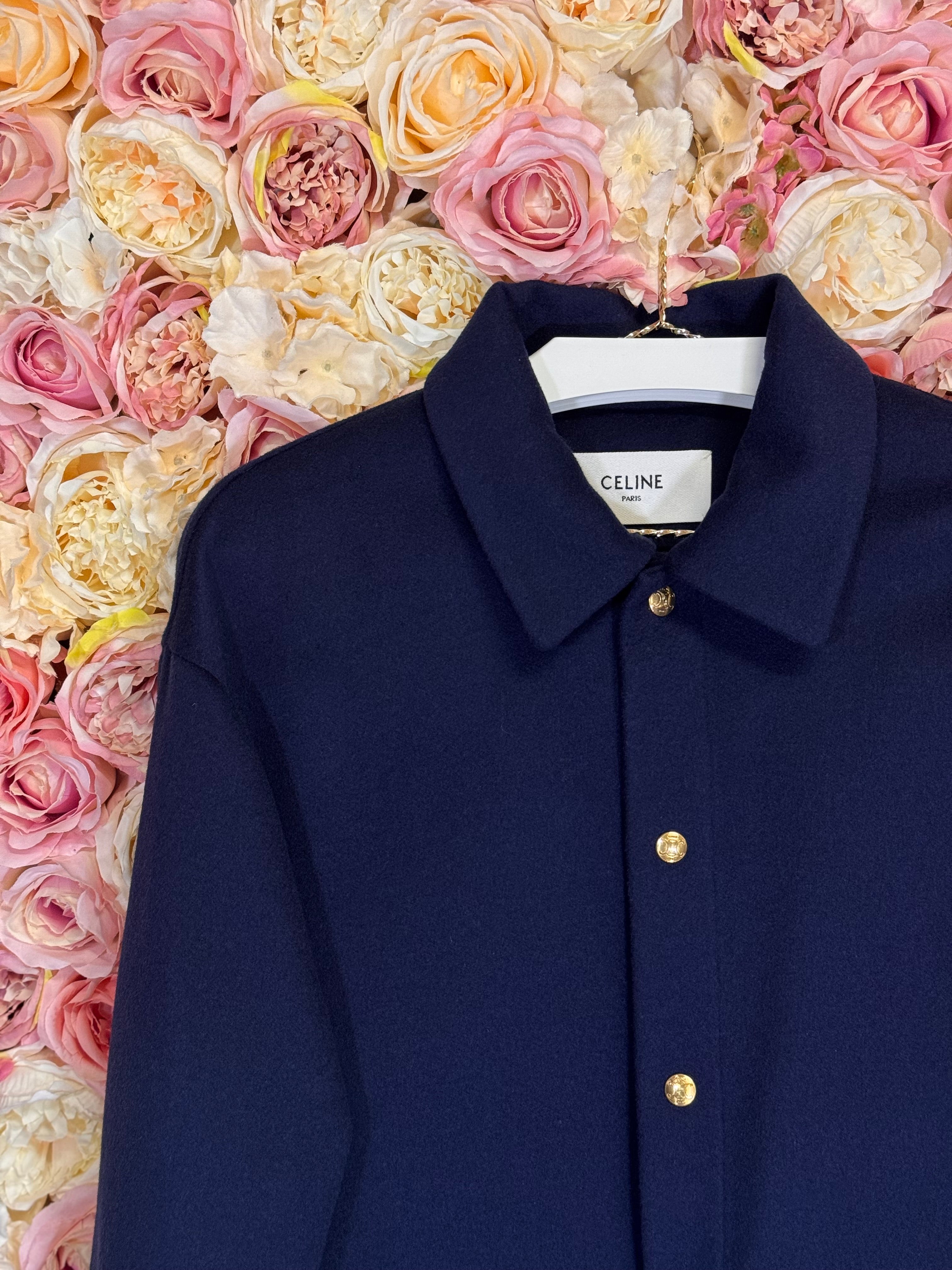 Celine Cashmere Jacket Blue